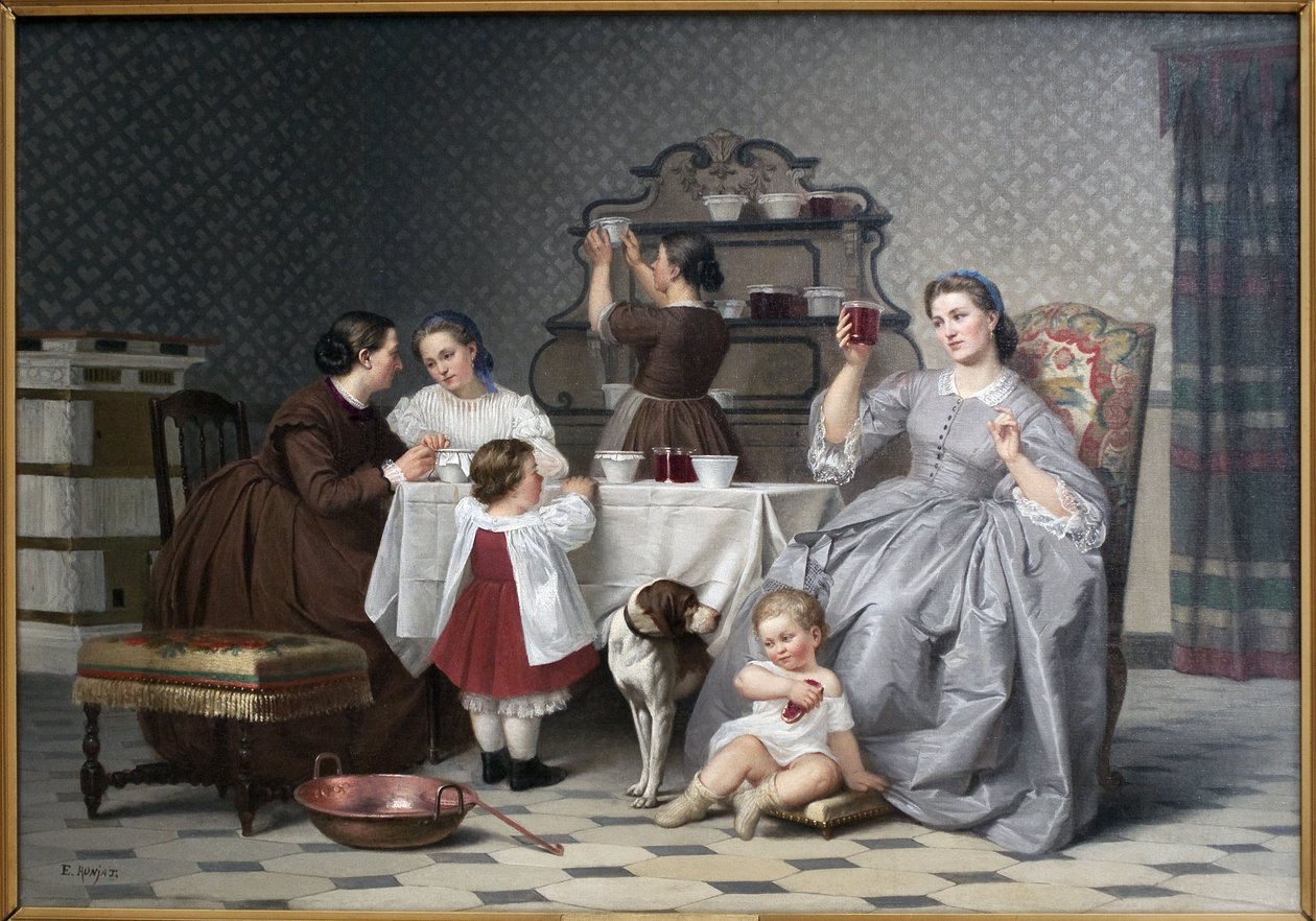De jams, ook wel Le gouter de famille genoemd door Etienne Antoine Eugene Ronjat