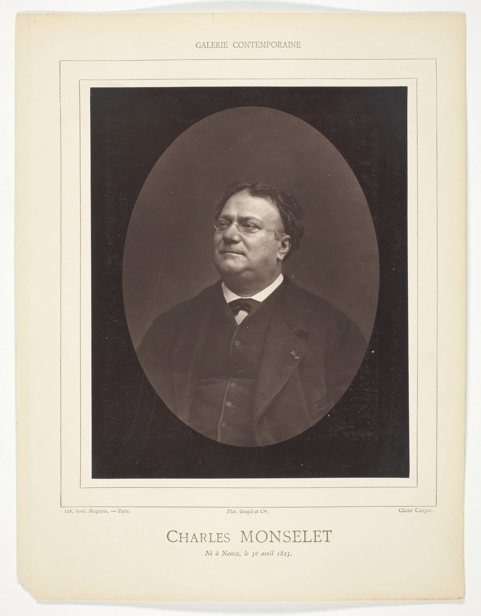 Charles Monselet door Etienne Carjat