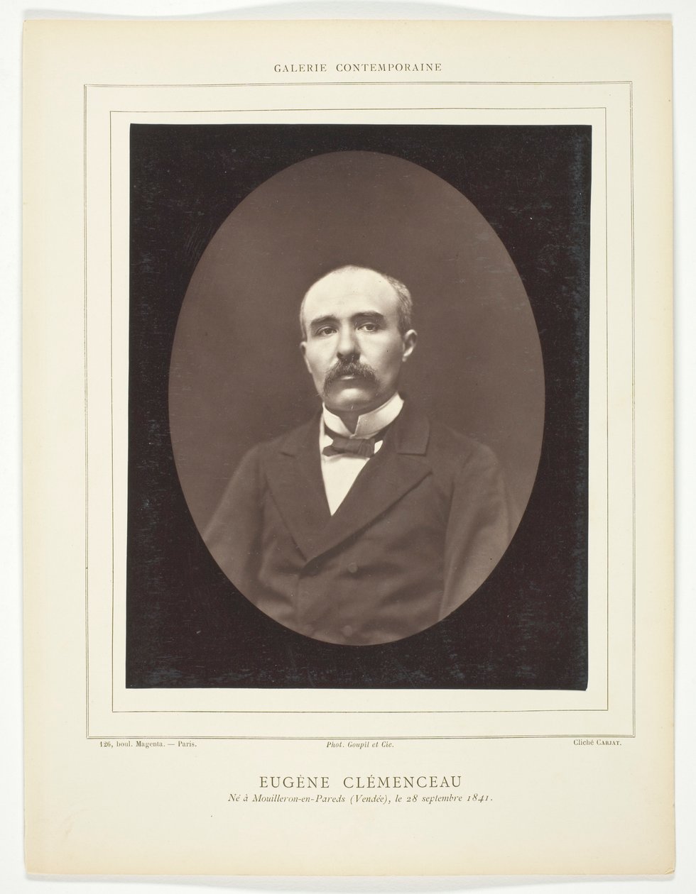Eugène Clémenceau door Etienne Carjat