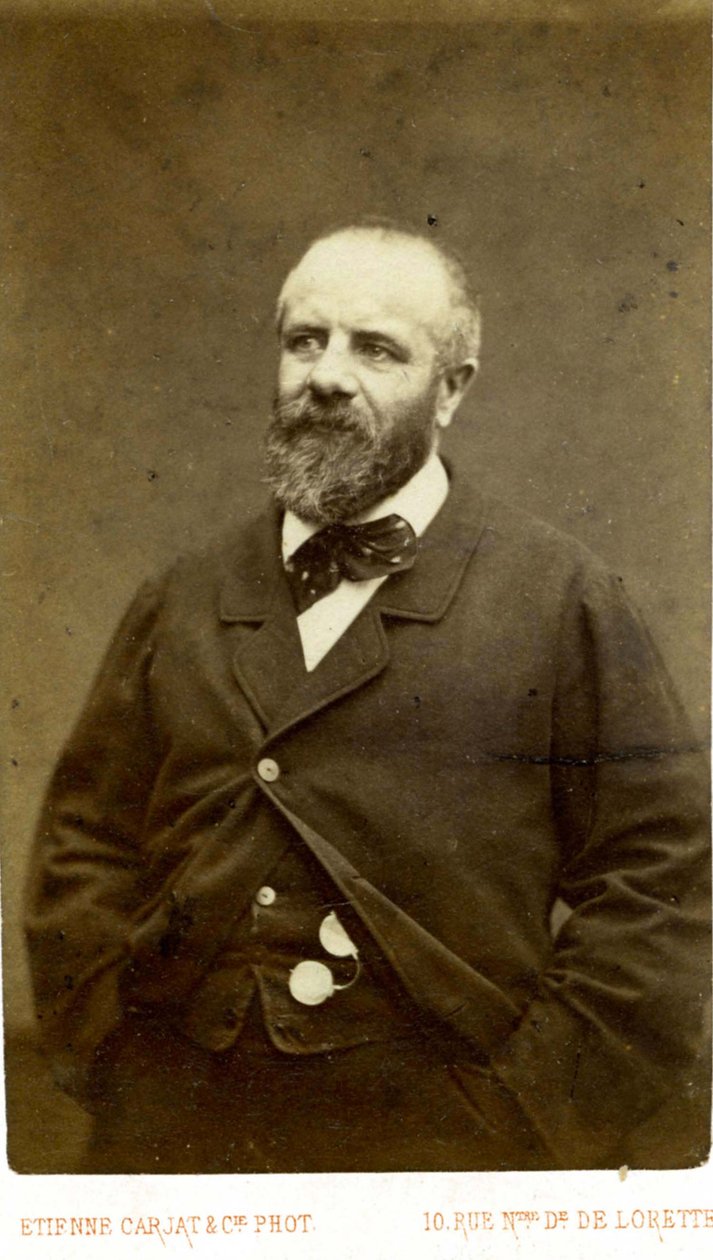 Eugène Pottier door Étienne Carjat door Etienne Carjat
