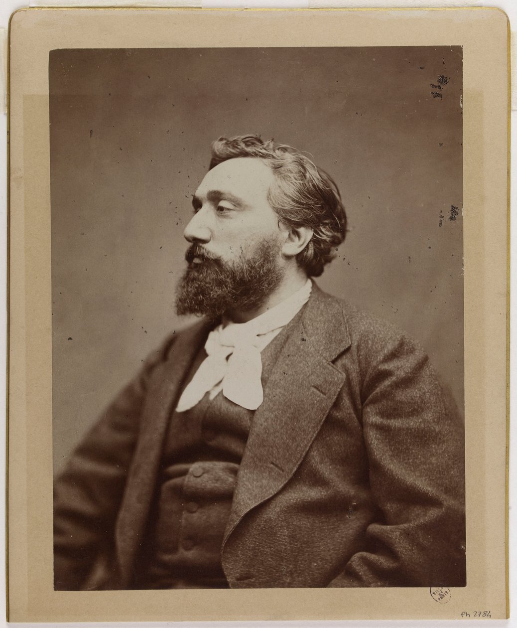 Léon Gambetta (1838-1882), advocaat en politicus. door Etienne Carjat