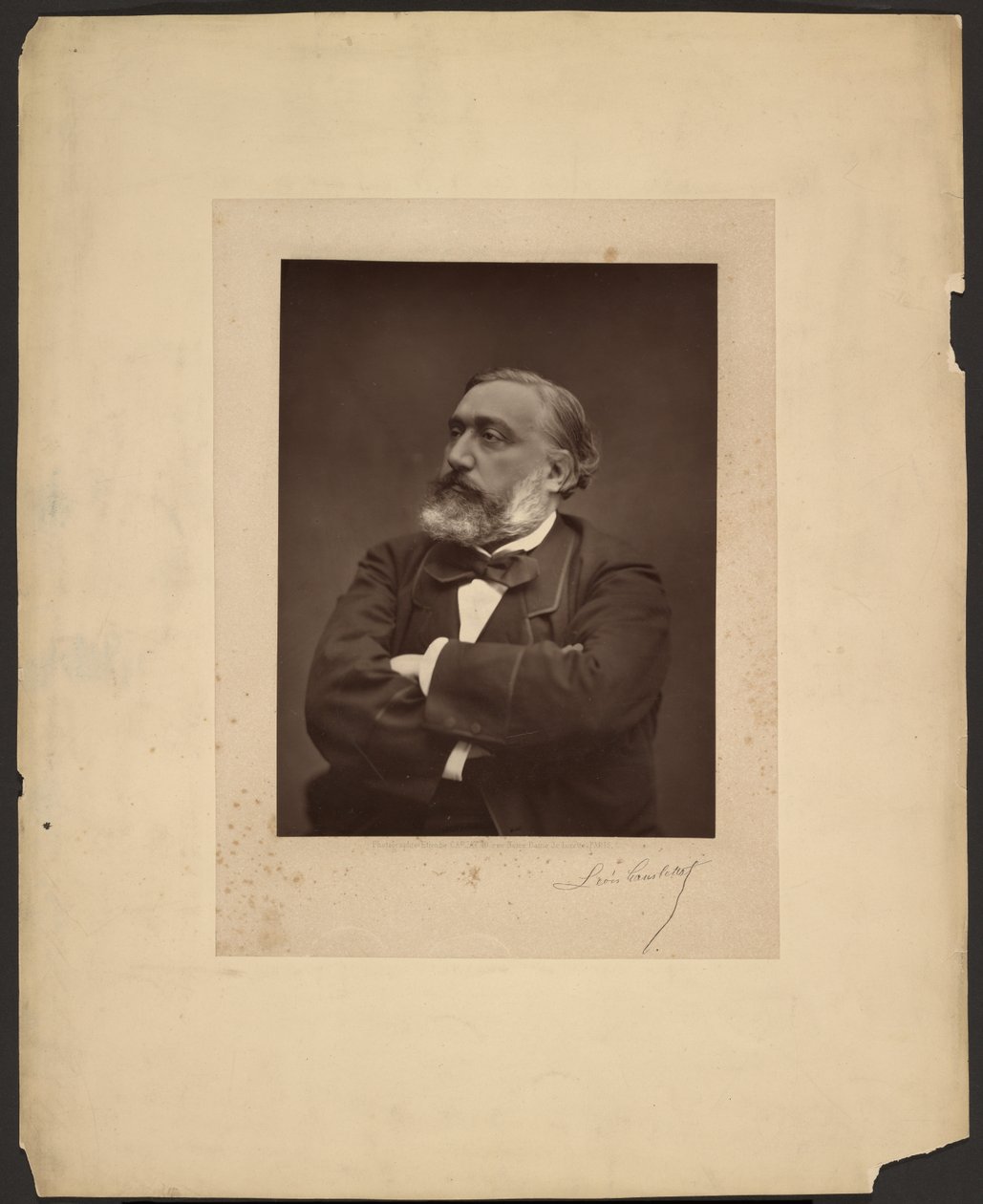 Léon Gambetta door Etienne Carjat
