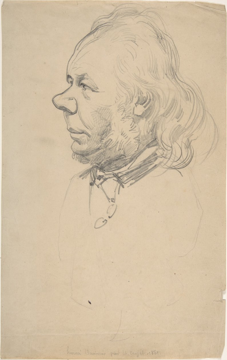 Portret van Honoré Daumier door Etienne Carjat