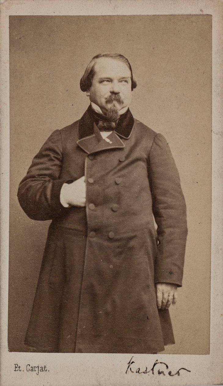 Portret van de componist Jean-Georges Kastner 1810-1867, 1867 door Etienne Carjat