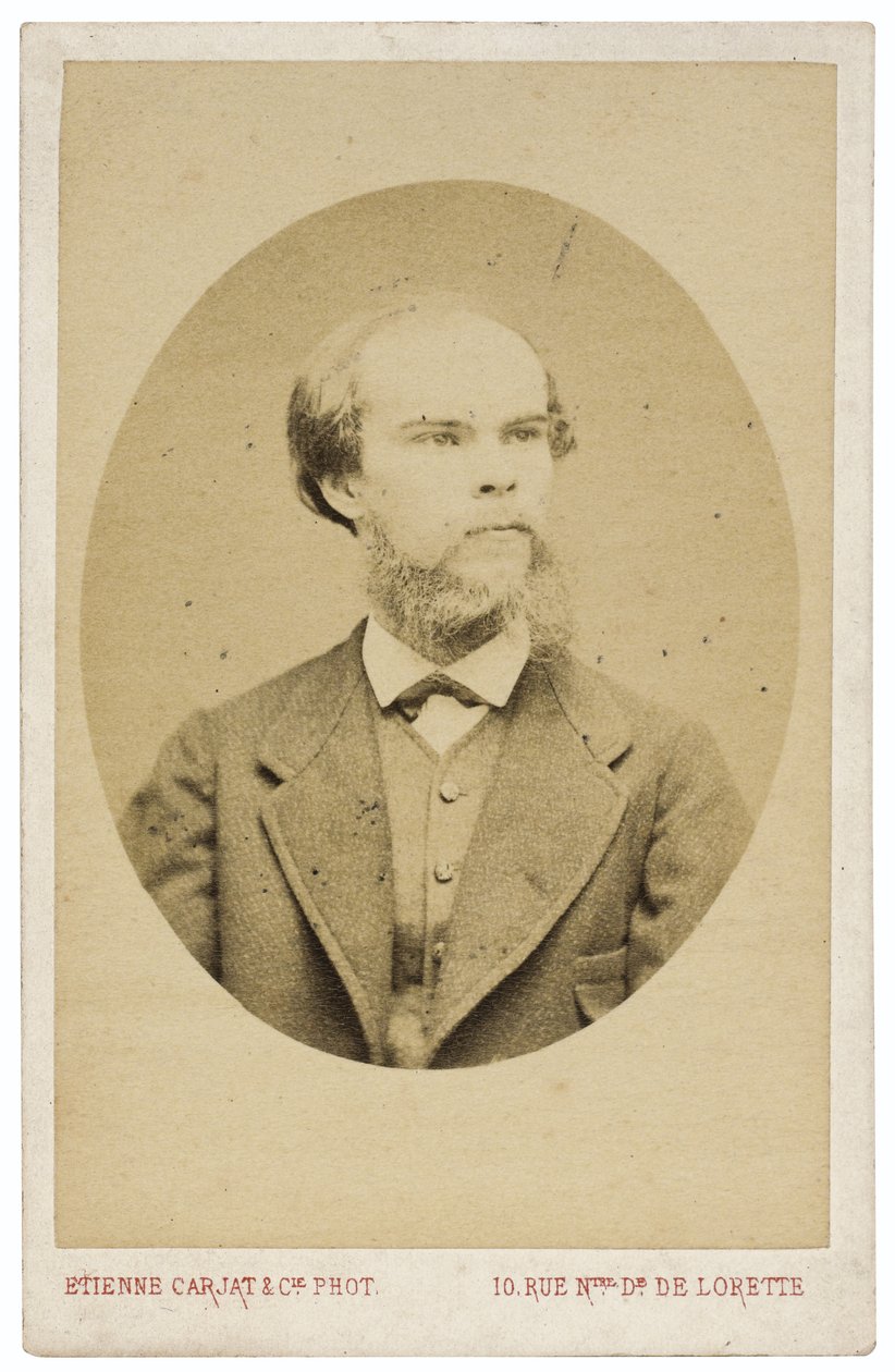 Portret van de dichter Paul Verlaine 1844-1896, ca. 1870 door Etienne Carjat