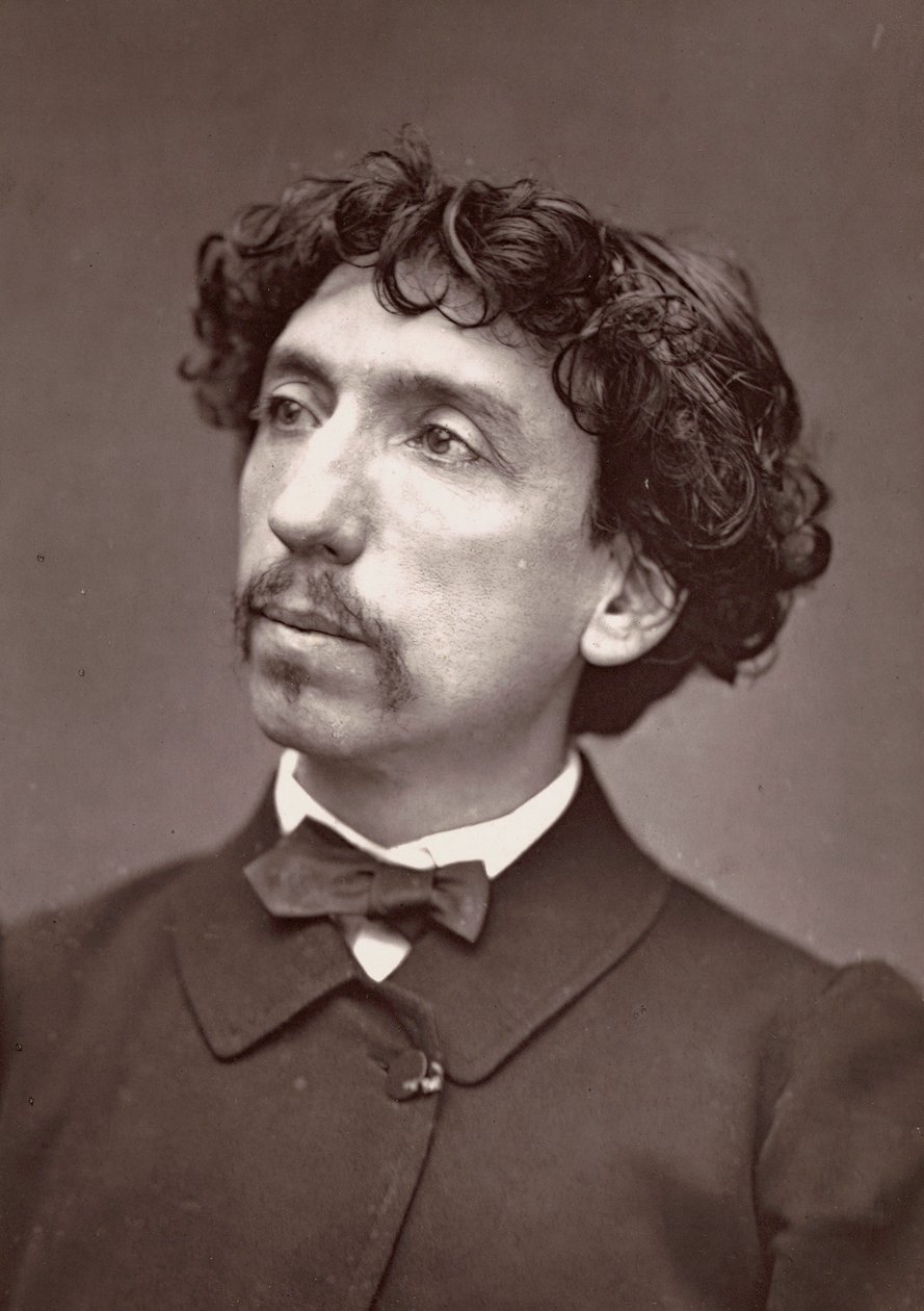 Portret van de architect Charles Garnier, c.1875 door Etienne Carjat