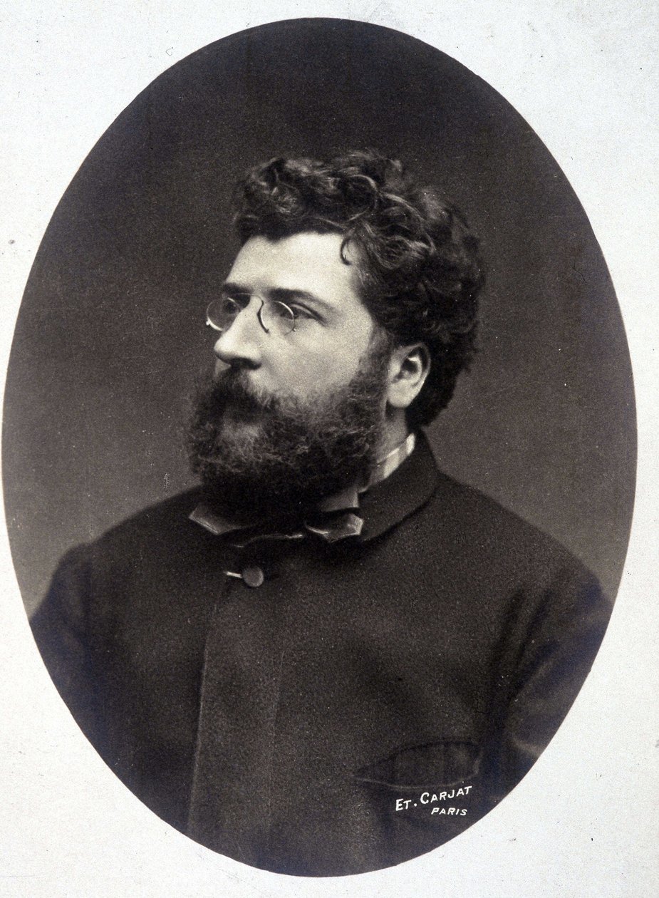 Portret van de componist Georges Bizet door Etienne Carjat
