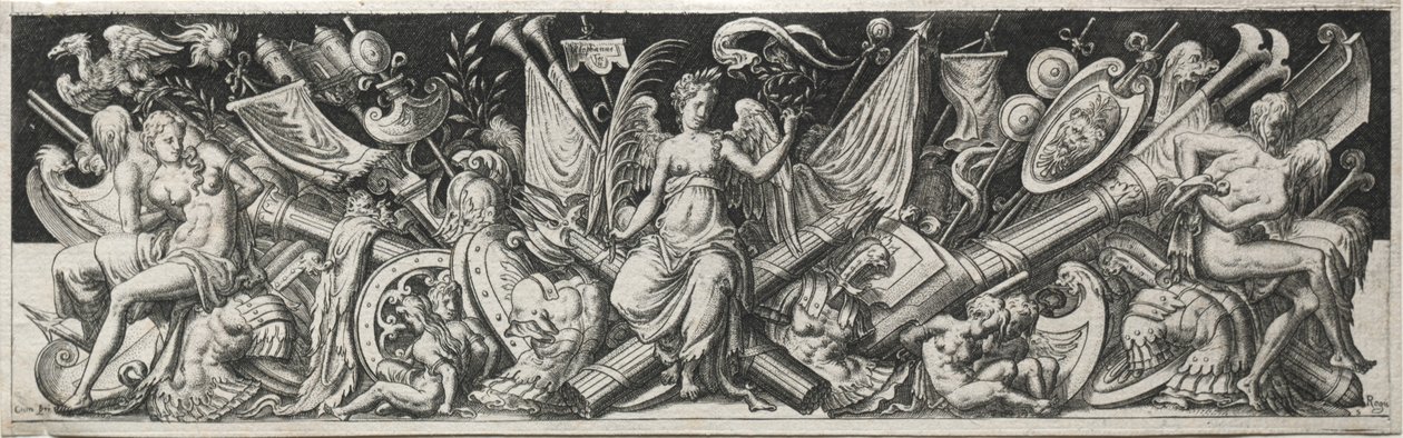 Gevechten en Triomfen, waarschijnlijk 1560s door Etienne Delaune