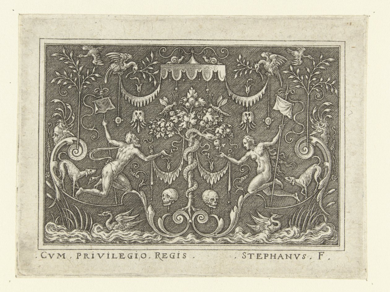 De zondeval door Etienne Delaune