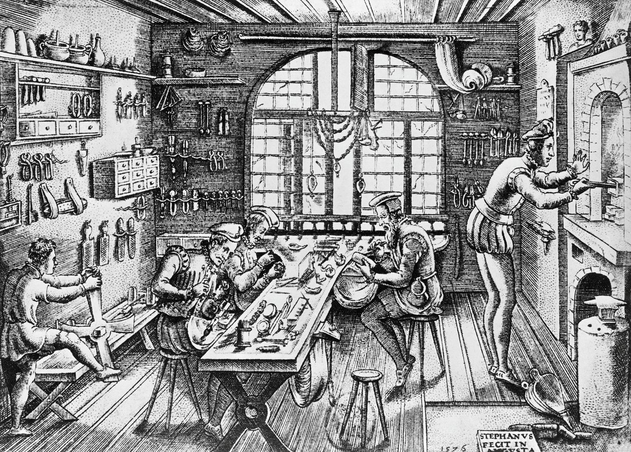 Goudsmidwinkel door Etienne Delaune