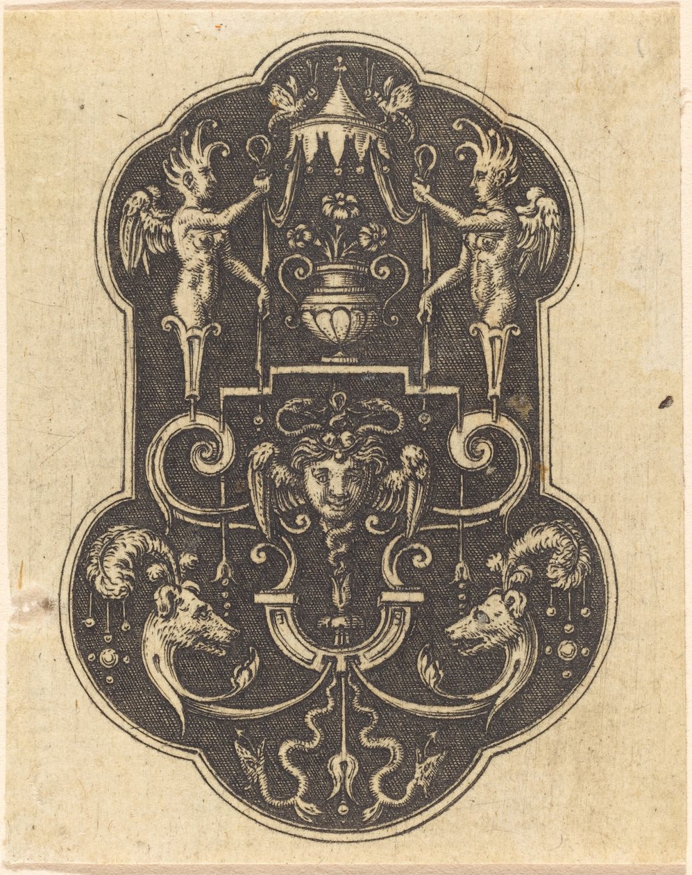 Hoofd van Medusa door Etienne Delaune