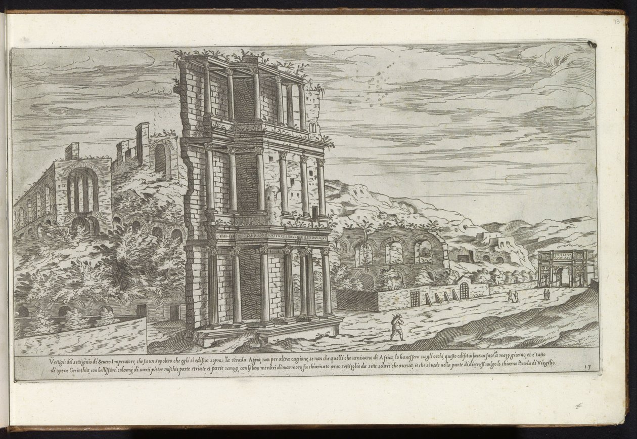 Septizonium te Rome door Etienne Duperac