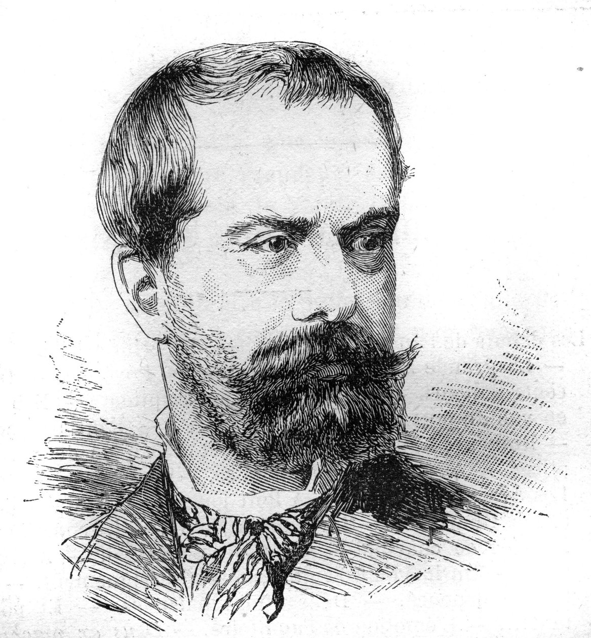 Portret van Paul Deves, Franse advocaat en politicus. Gravure door Bocour in "Le Monde Illustré" nr. 1287 van 26 november door Etienne Gabriel Bocourt