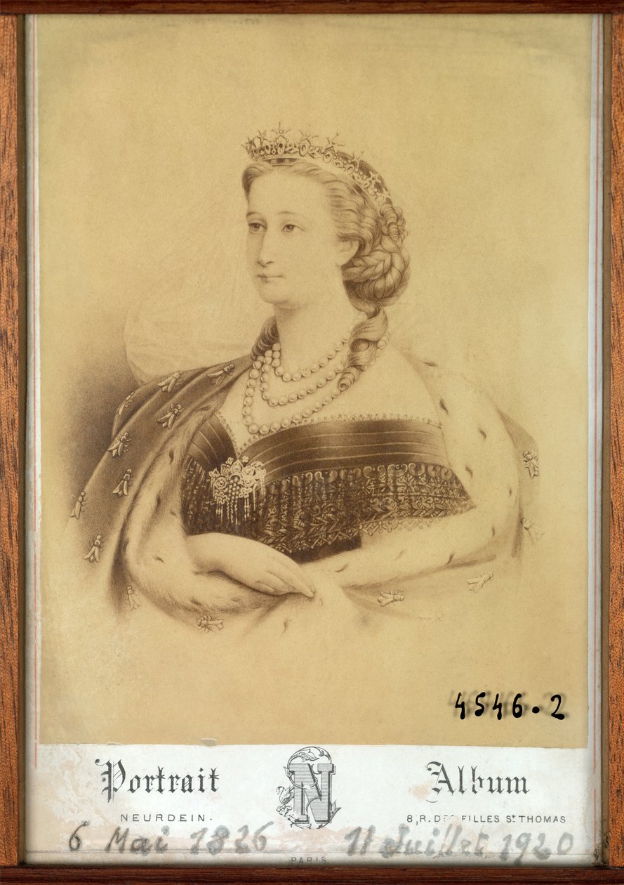 Portret van keizerin Engenie door Etienne & Neurdein Louis Antonin (1846-p. 1915) Neurdein