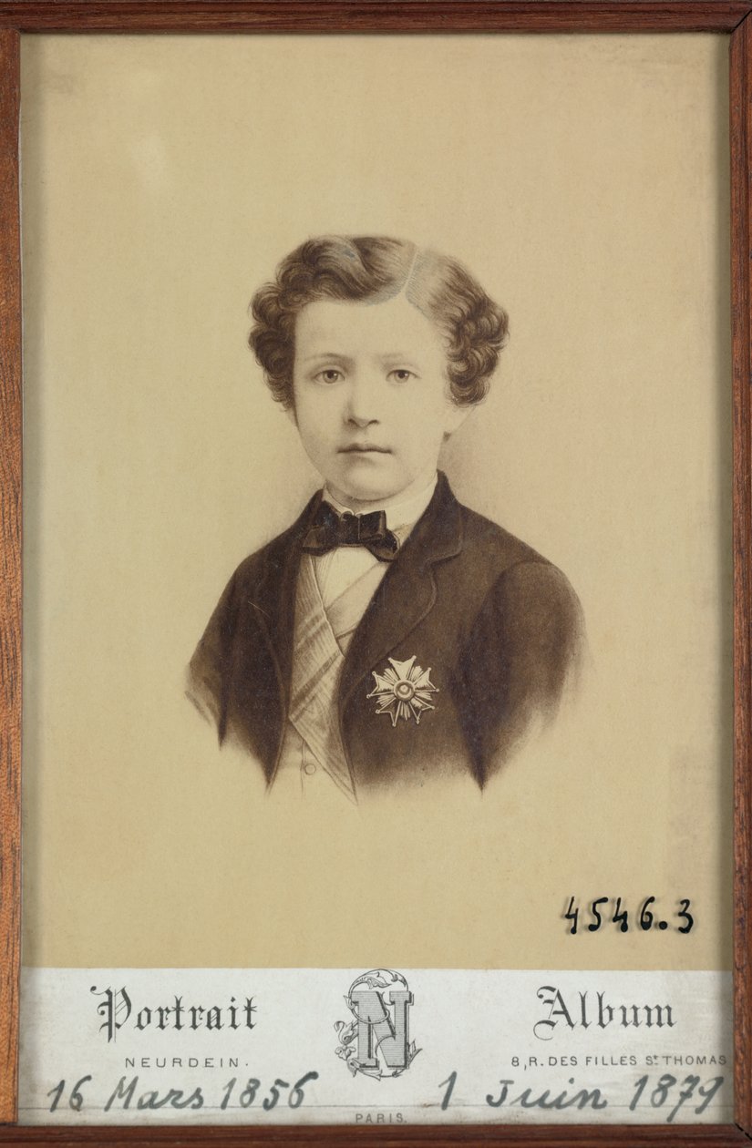 Portret van keizerlijke prins door Etienne & Neurdein Louis Antonin (1846 p. 1915) Neurdein