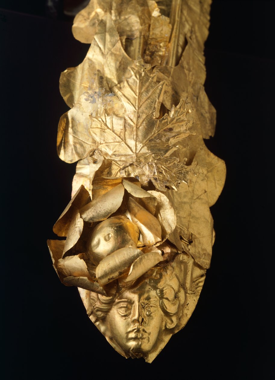 Diadeem (kroon), uit Spina (Emilia Romagna). Etruskische beschaving, 4e eeuw v.Chr. door Etruscan