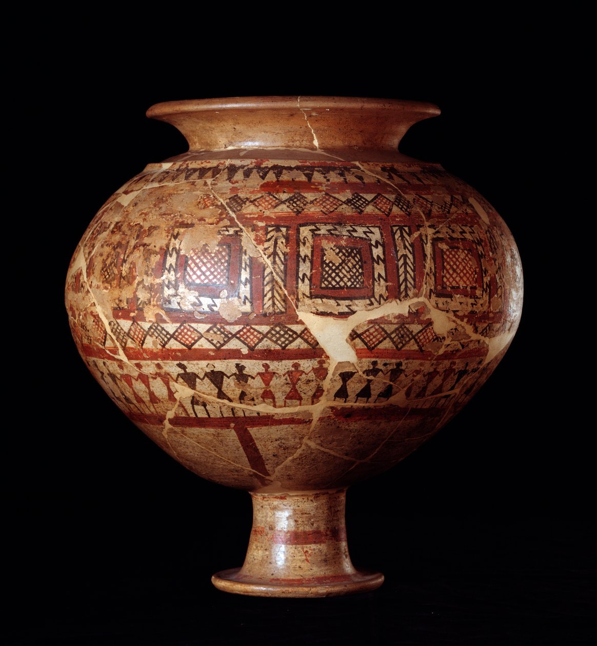 Etruskische beschaving: olla-vaas uit graf 3, necropolis van Buccacce a Bisenzio - 7e eeuw v.Chr. door Etruscan
