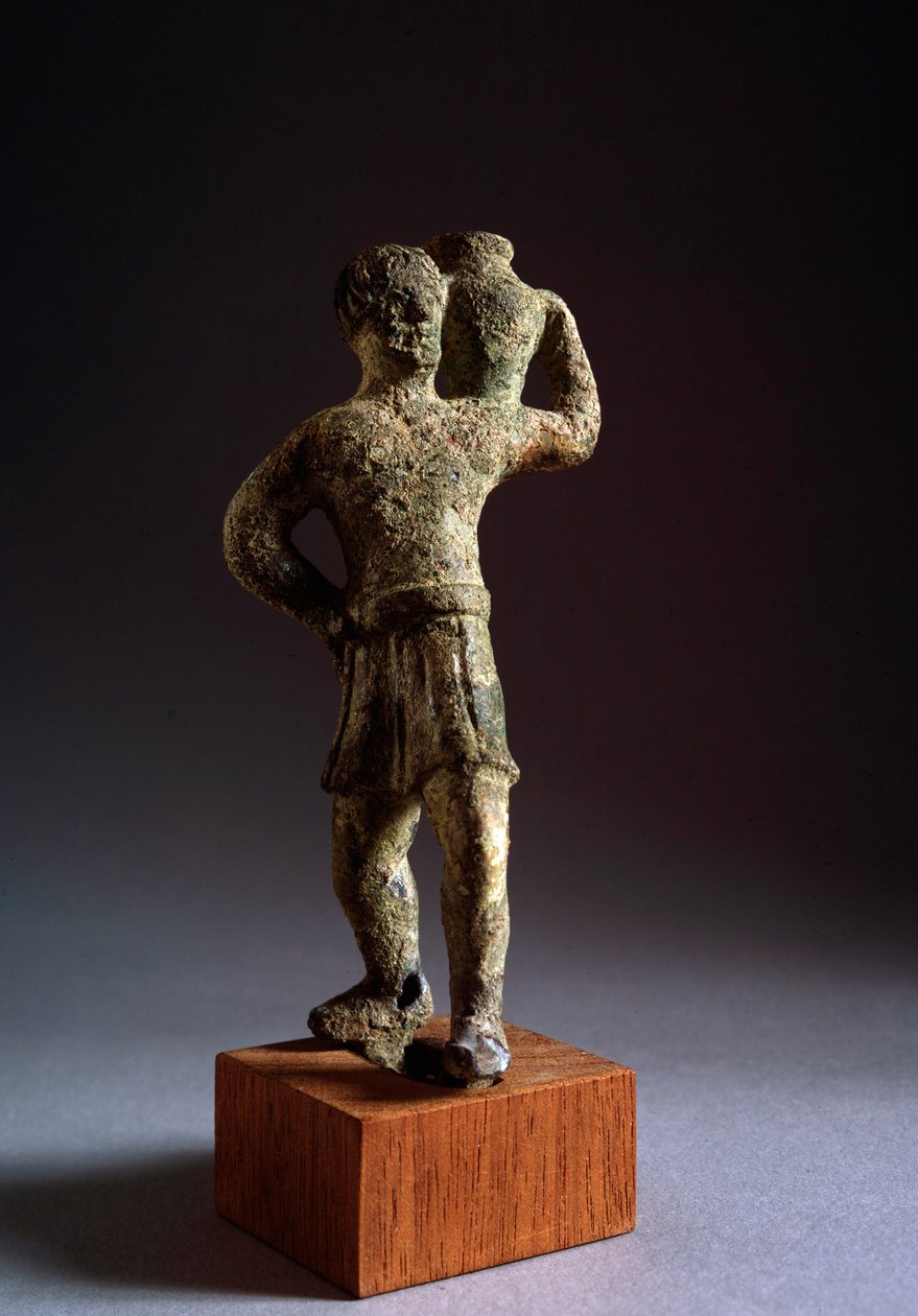 Etruskische beschaving: offergever - Bronzen sculptuur, 3e - 2e eeuw v.Chr. door Etruscan Etruscan