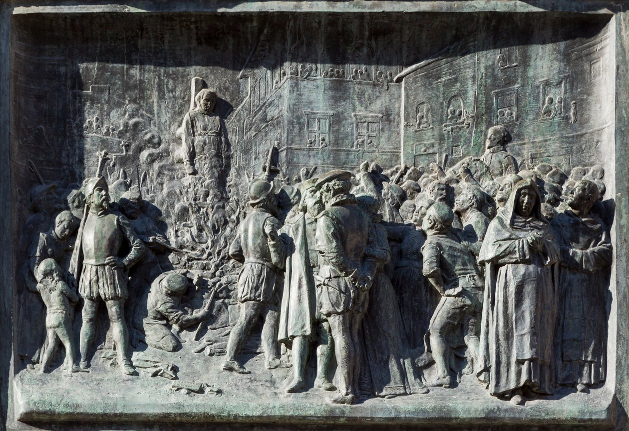 Giordano Bruno verbrand op de brandstapel, Campo de
