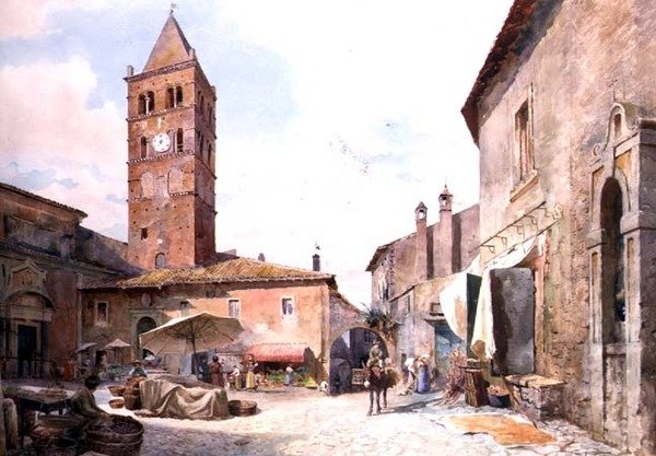 Uitzicht op de Piazza dell