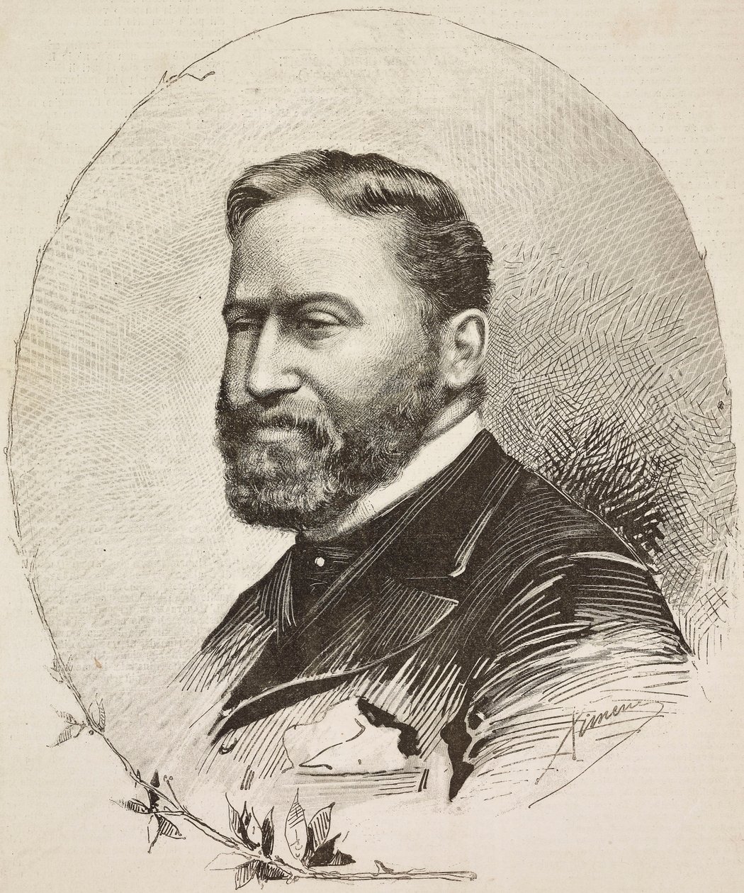 Portret van Giuseppe De Nittis (1846-1884) door Ettore Ximenes
