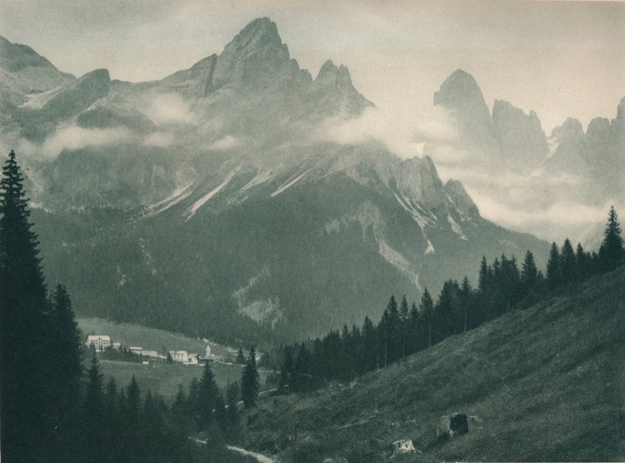 Pala Groep, San Martino di Castrozza, Dolomieten, Italië, 1927 door Eugen Poppel