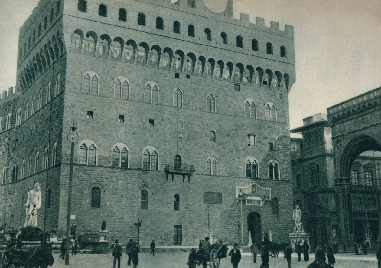 Palazzo Vecchio, Piazza della Signoria, Florence, Italië door Eugen Poppel