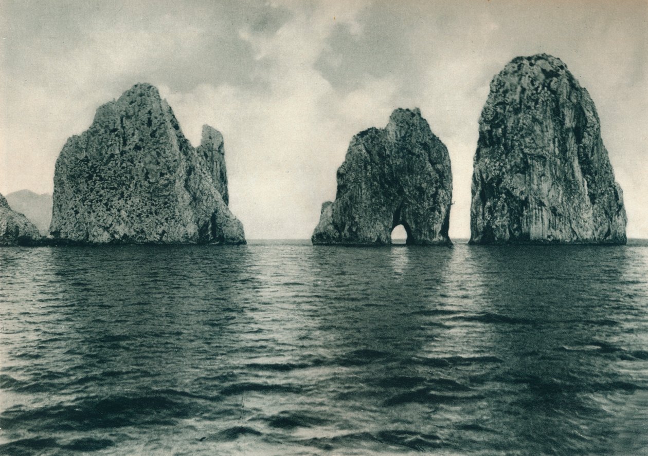 De Faraglioni, Capri, Italië, 1927 door Eugen Poppel
