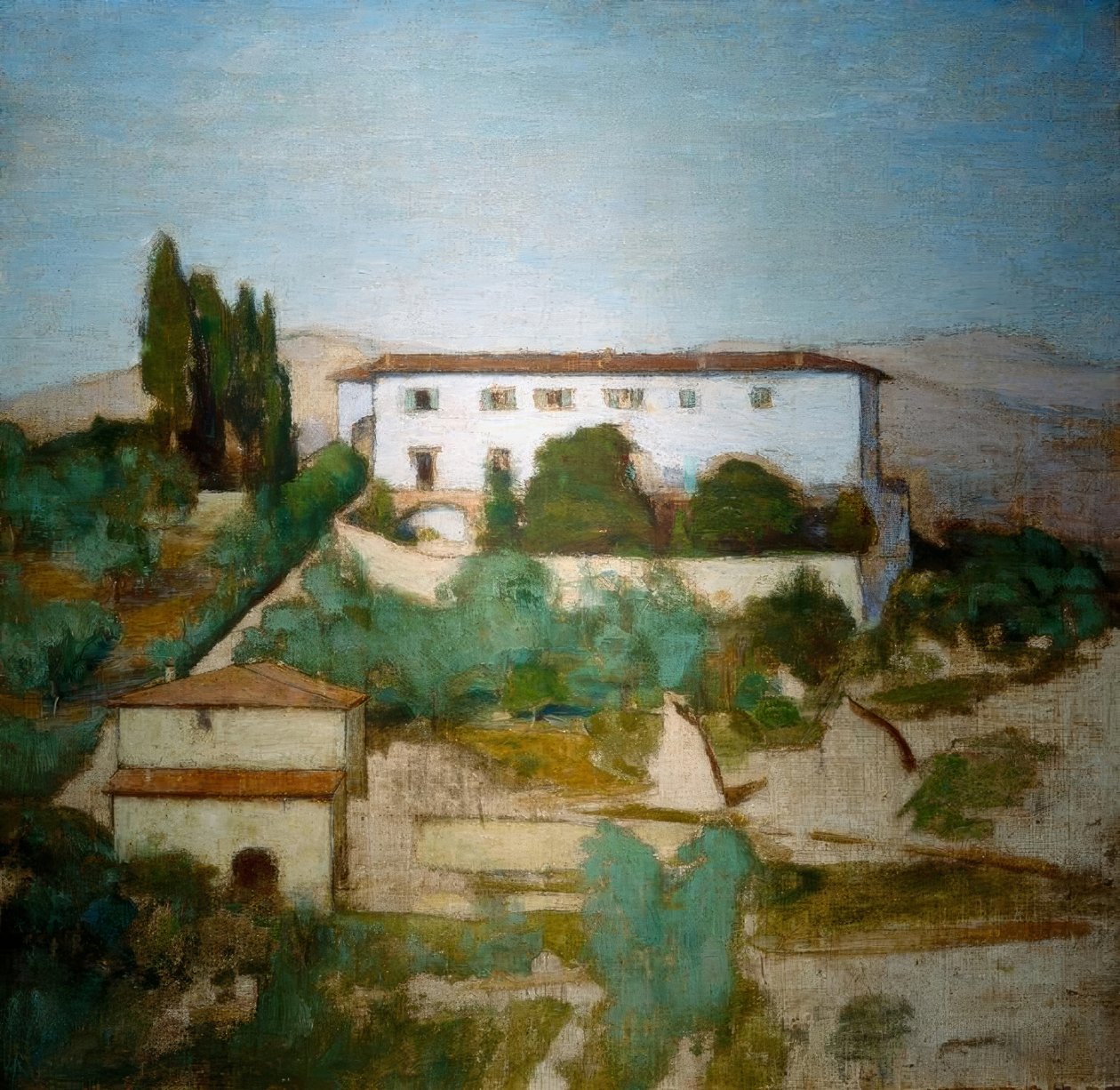 De blauwe villa, Florence II door Eugen Prinz von Schweden