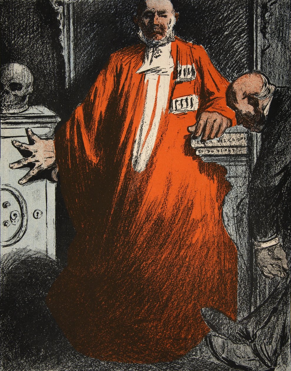 Een rechter in vol ornaat, illustratie uit 