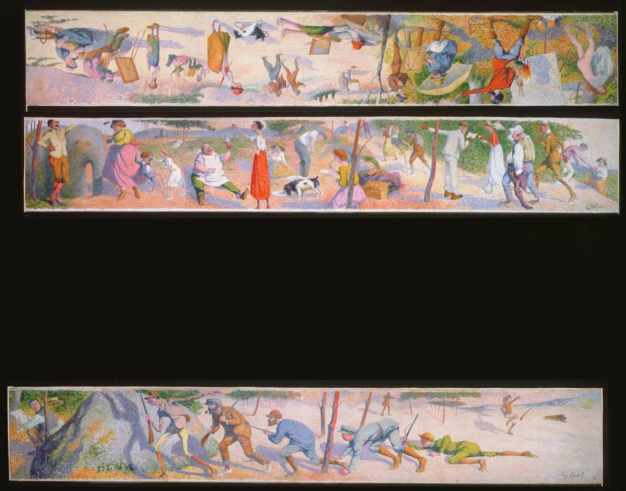 Drie humoristische scènes, 1918 door Eugene Cadel