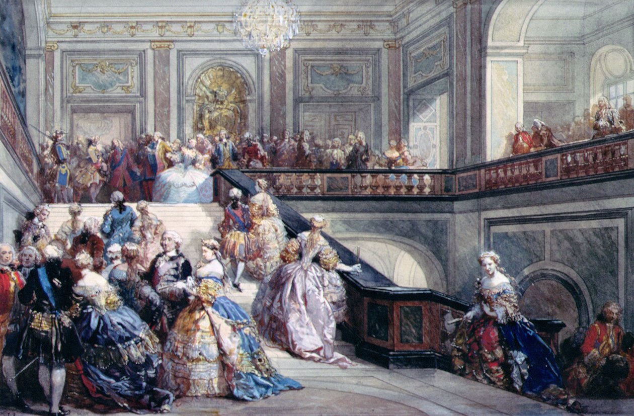 Feest op het Kasteel van Versailles ter gelegenheid van het Huwelijk van de Dauphin in 1745 door Eugene-Louis Lami