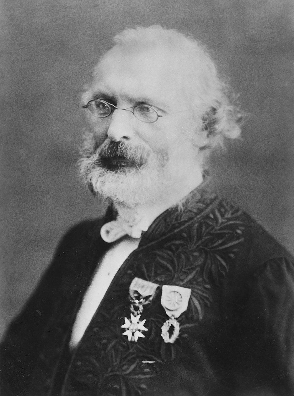 Portret van Frédéric Passy door Eugene Pirou