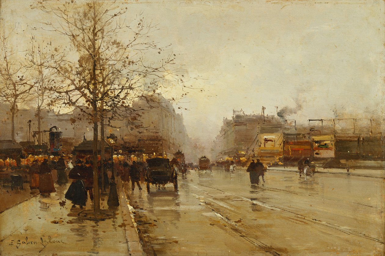 De Boulevards, Parijs door Eugene Galien Laloue