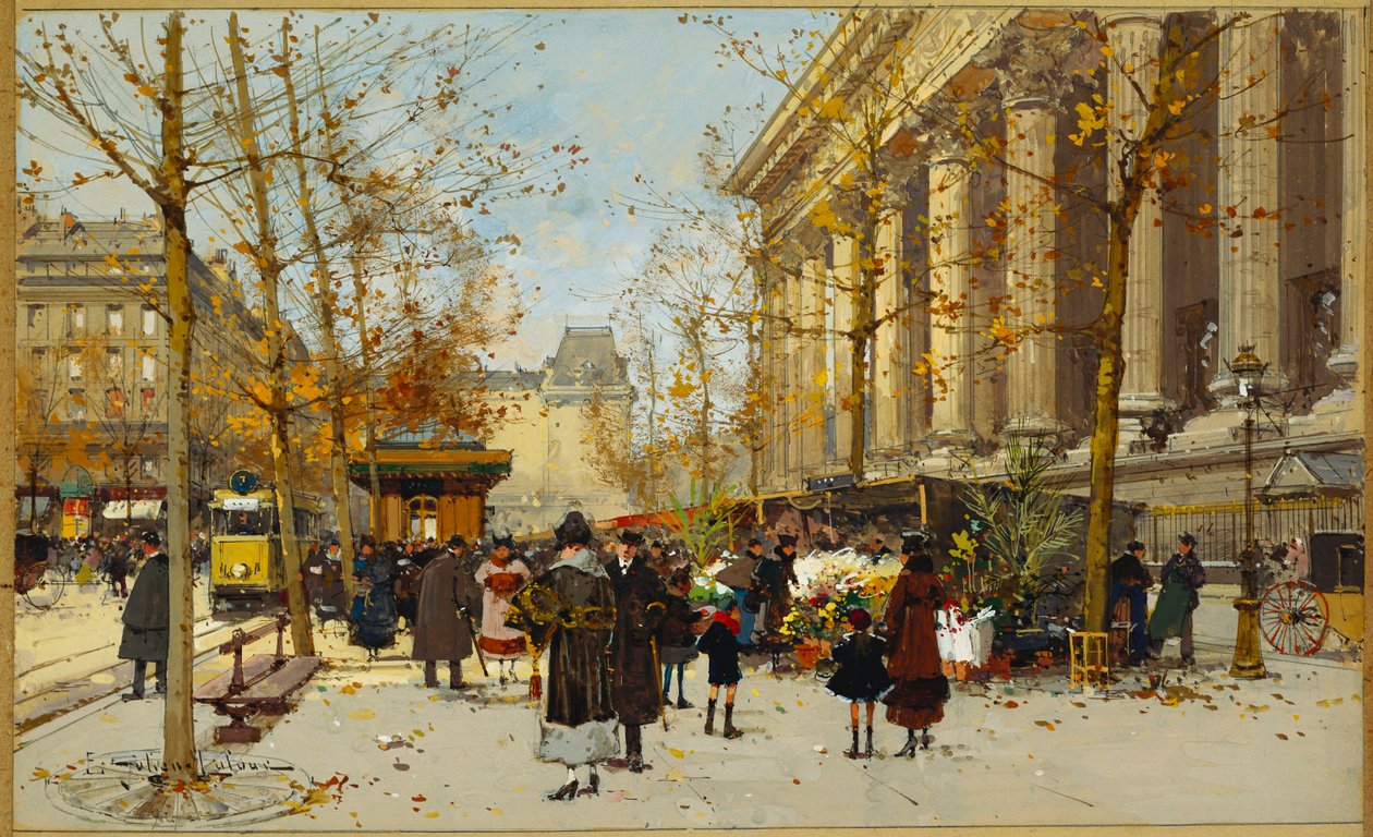 Bloemenwandeling door Eugene Galien-Laloue