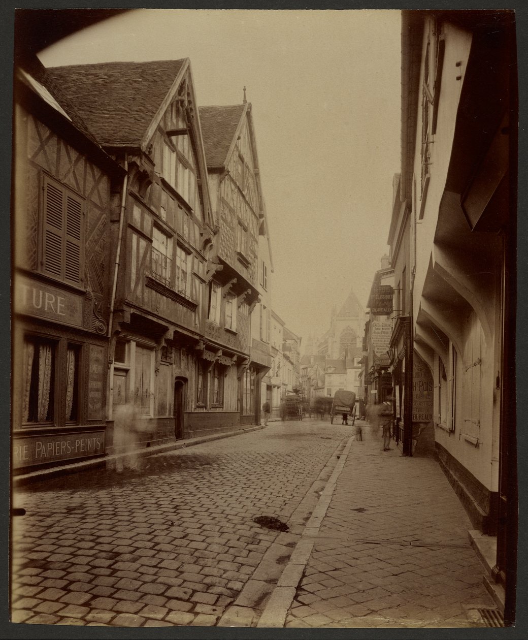 Beauvais, doodlopende straat van de Manufactuur door Eugène Atget