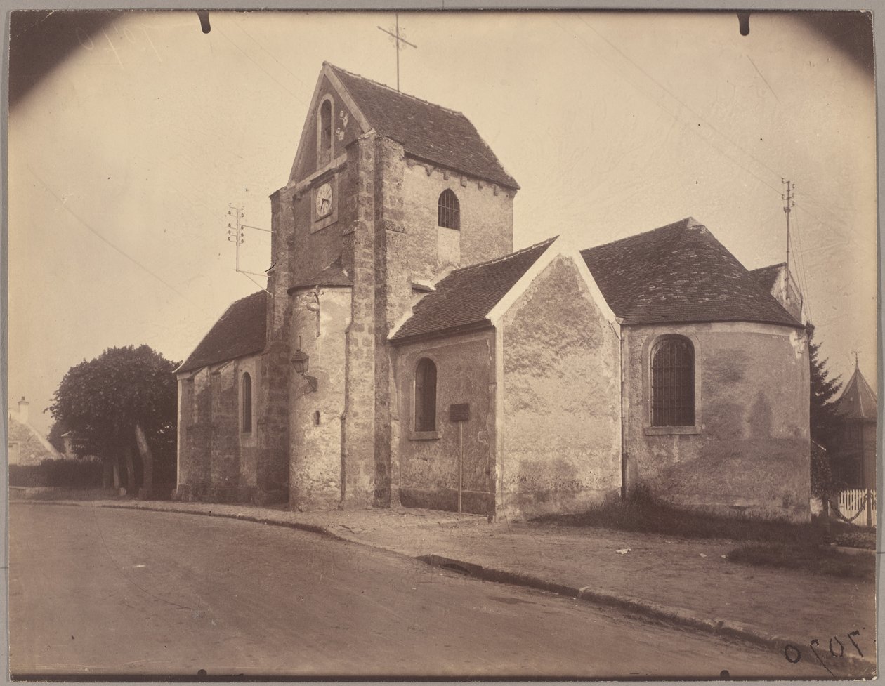 Bures (Kerk) door Eugène Atget