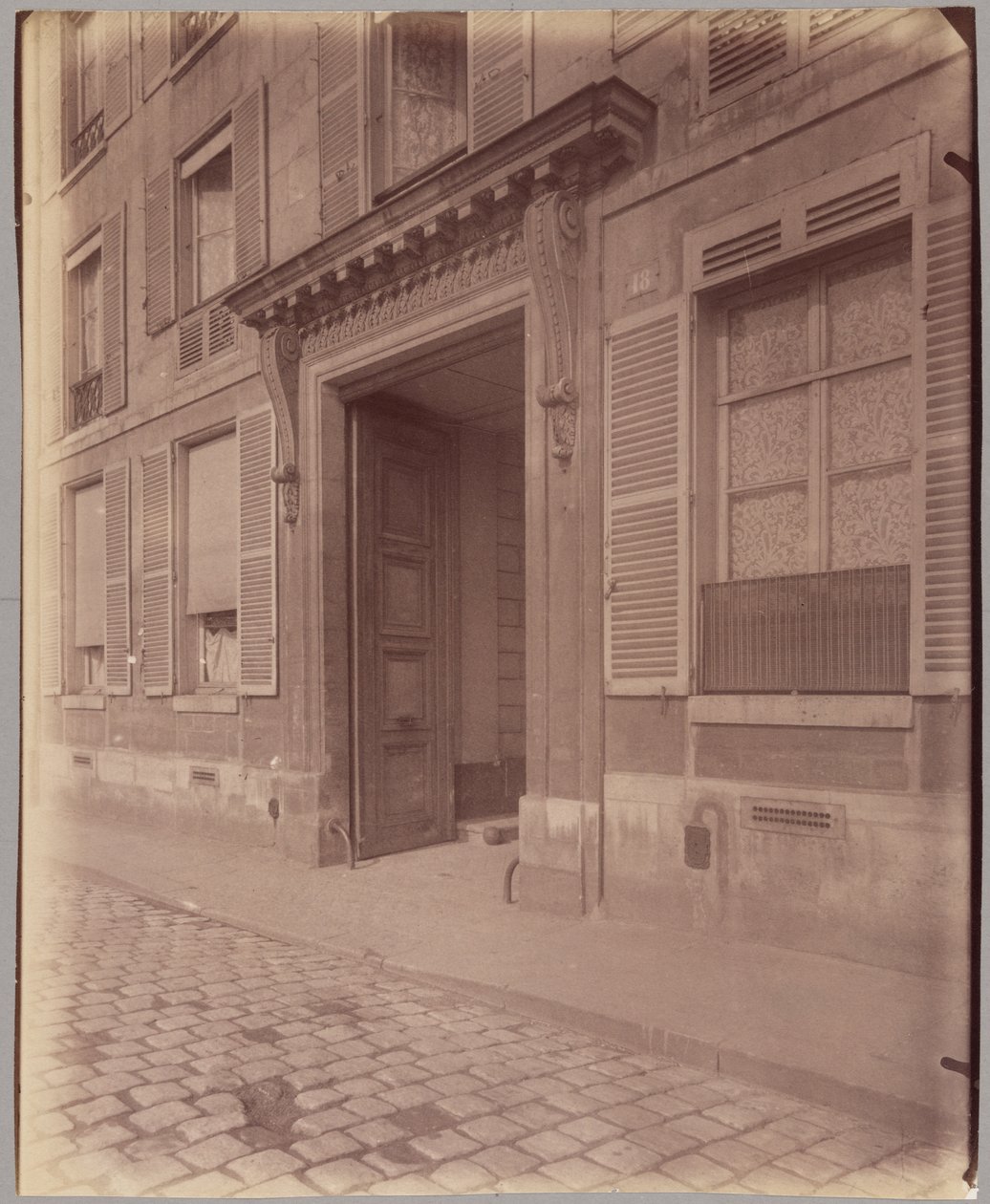 Hôtel Richelieu, 18 quai de Béthune door Eugène Atget