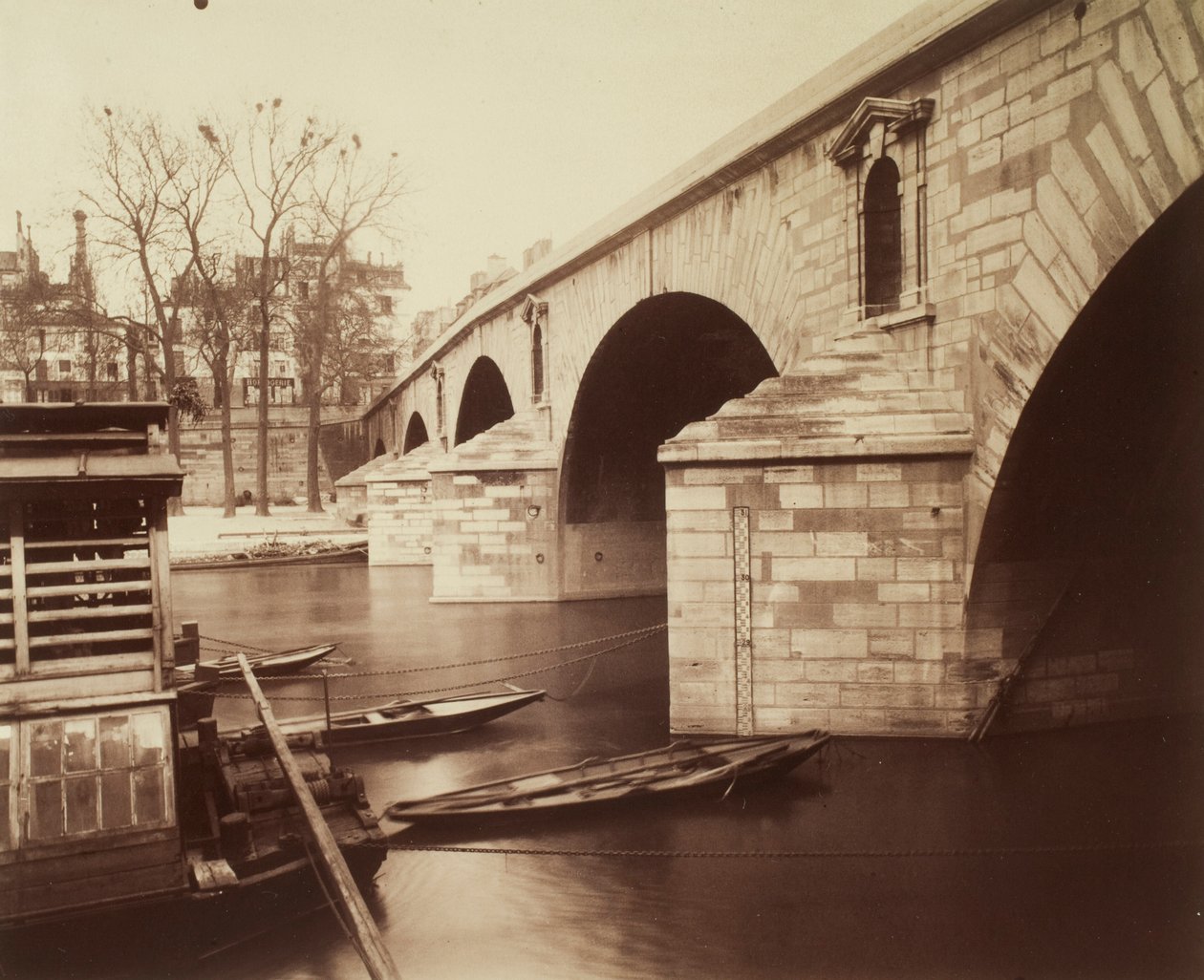 De Pont Marie door Eugène Atget