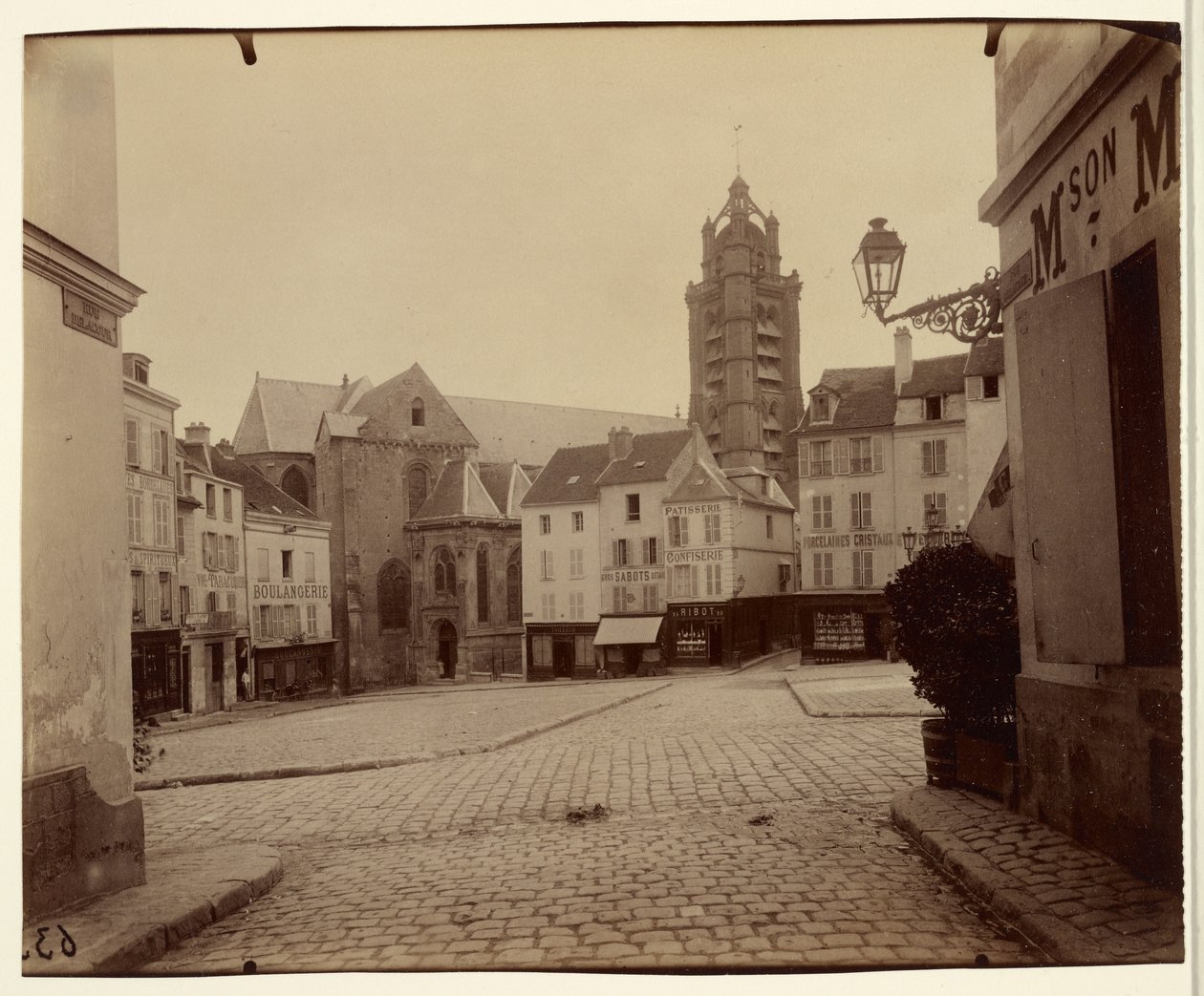 Pontoise, Place du Grand Martroy door Eugène Atget