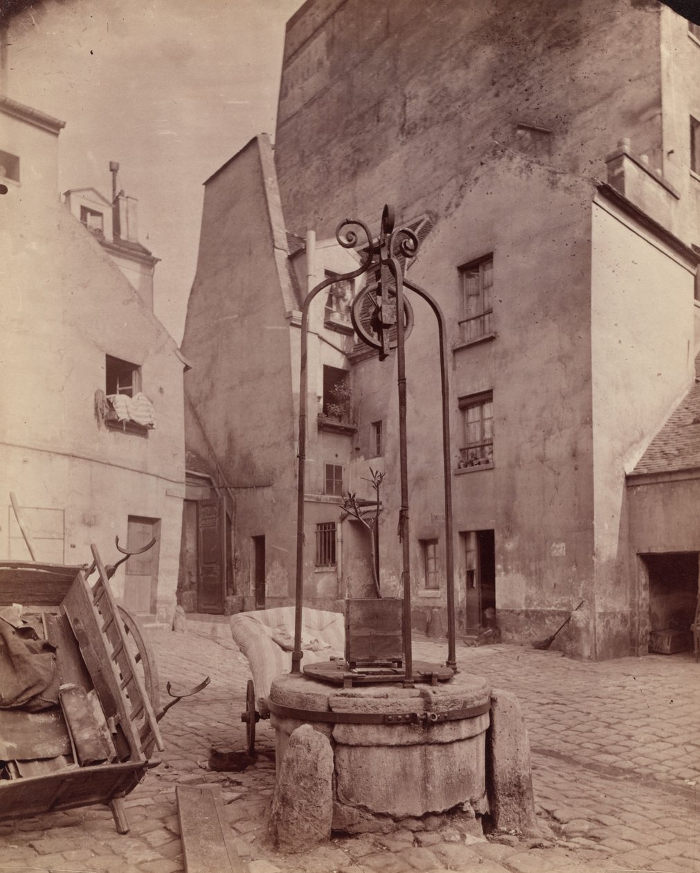 Rue Saint-Jacques door Eugène Atget