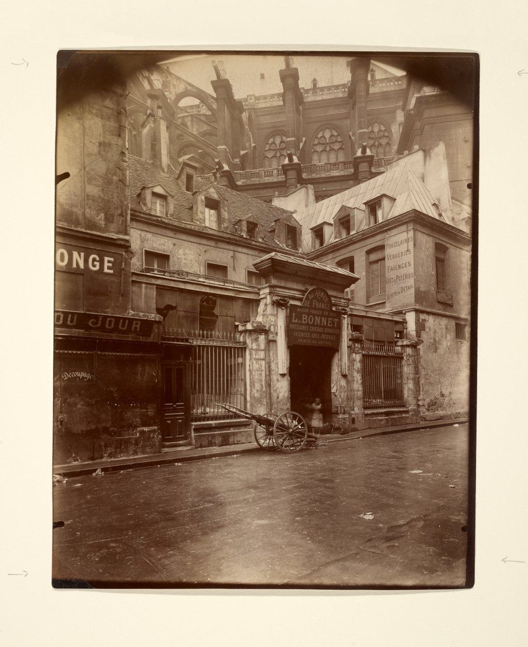 Rue du Jour door Eugène Atget