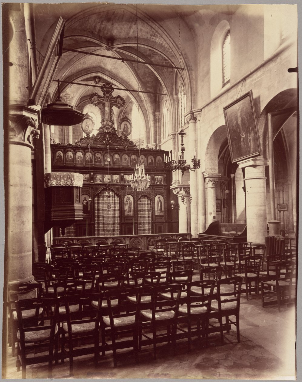 Saint-Julien-le-Pauvre door Eugène Atget