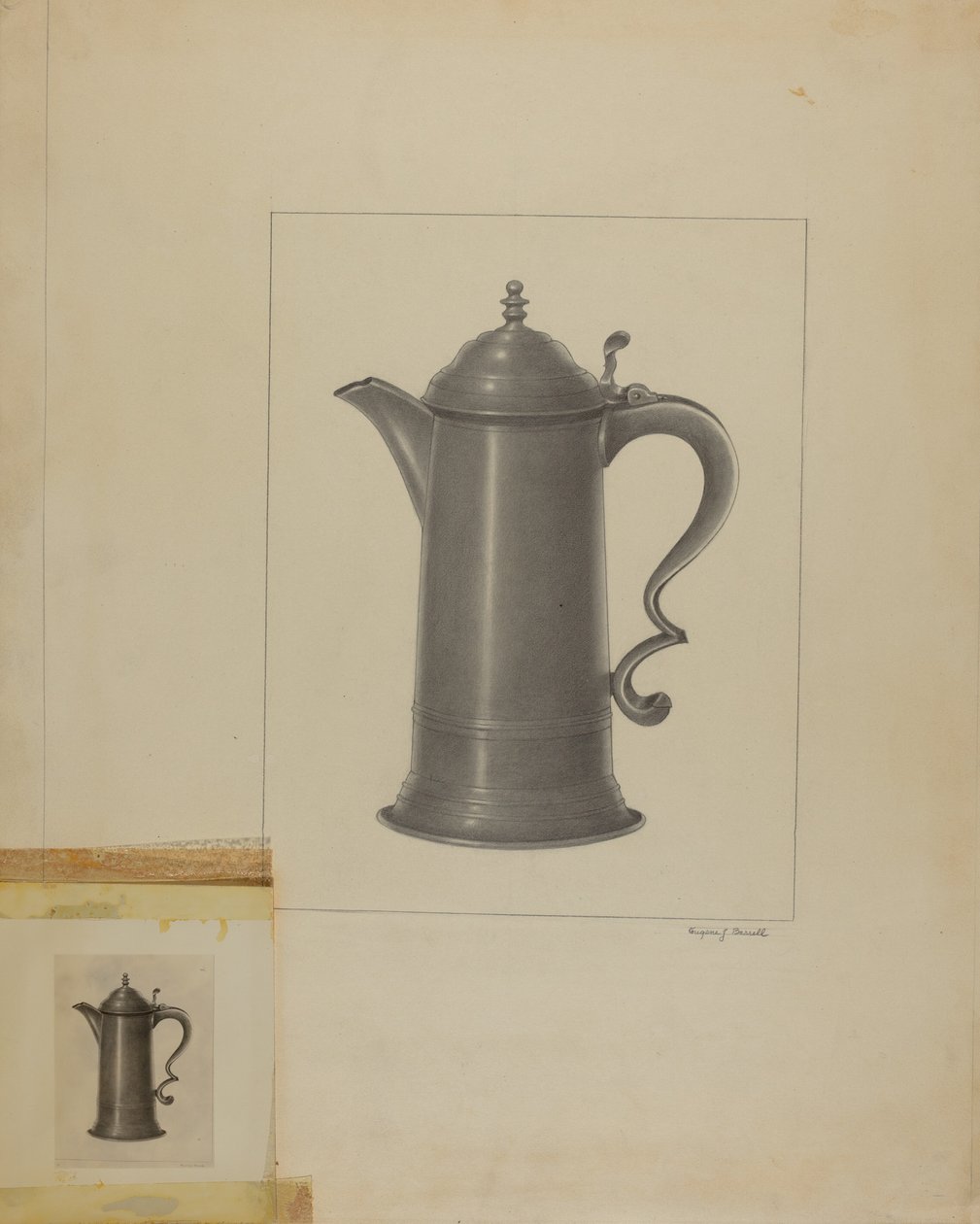 Pewter Kruik door Eugene Barrell