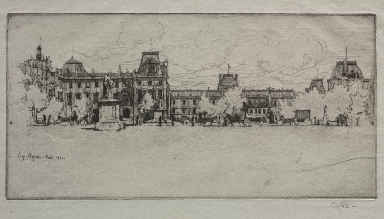 Les Tuileries door Eugene Bejot