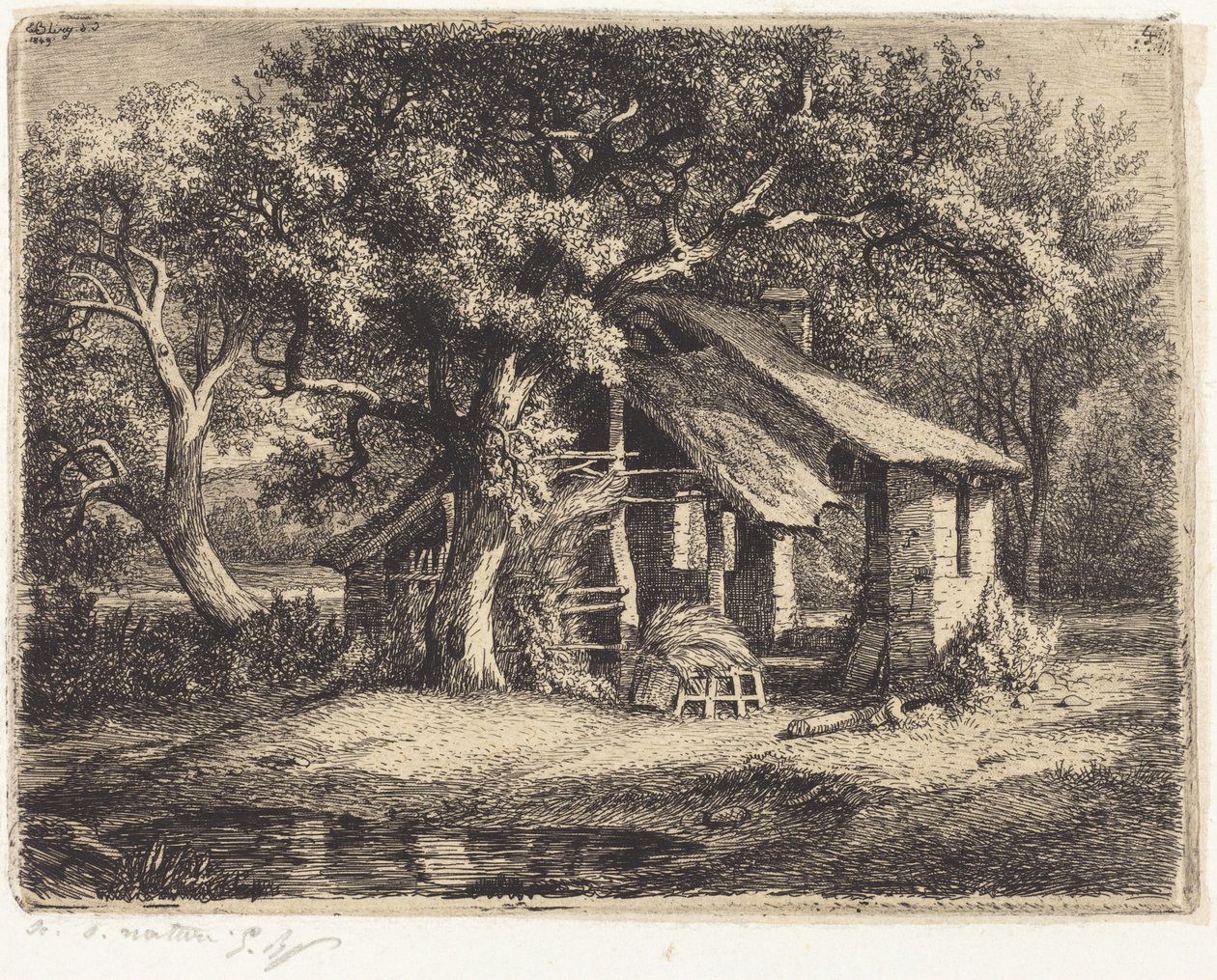 Het huisje met de perenboom door Eugene Bléry