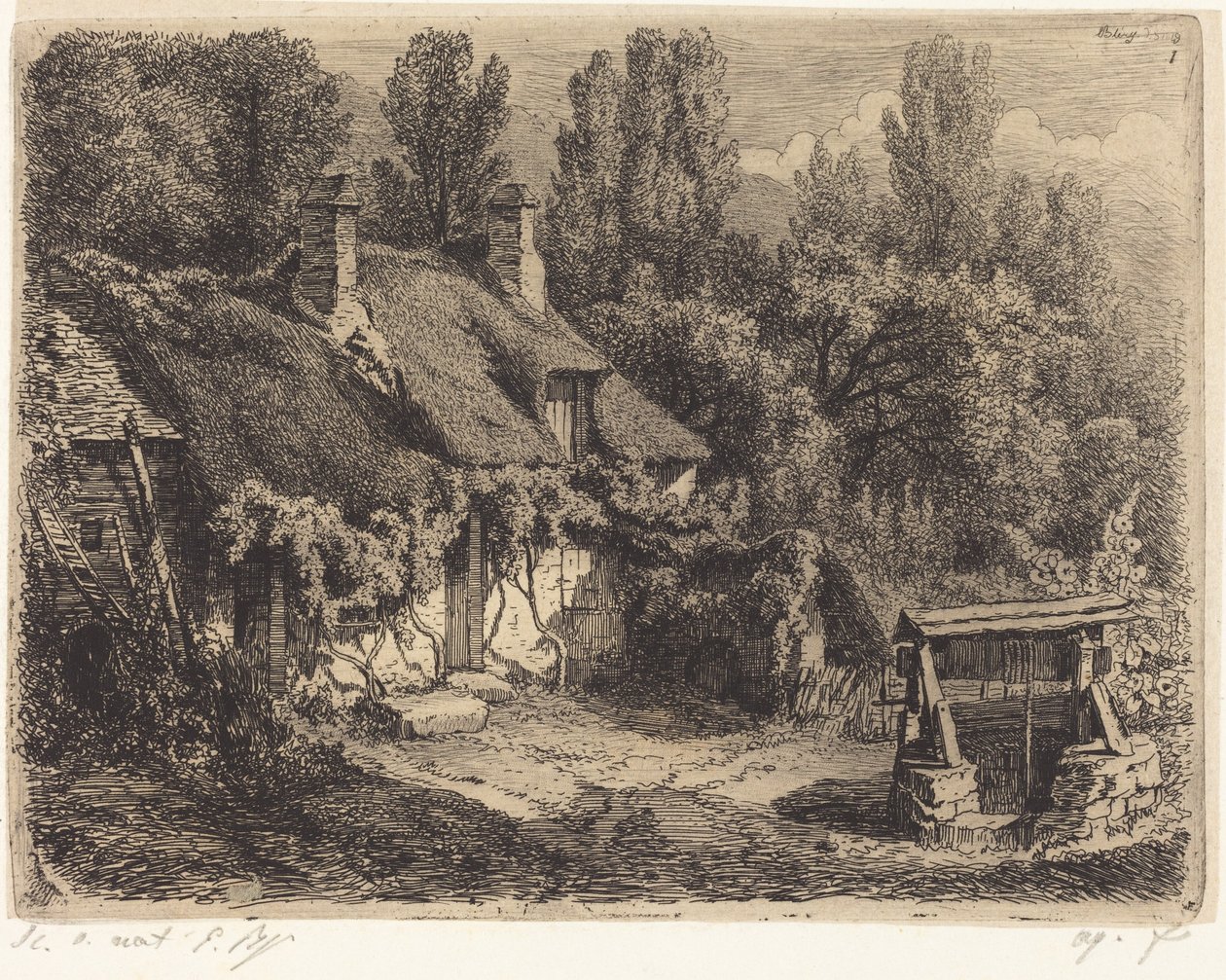 Het huisje bij de put door Eugene Bléry