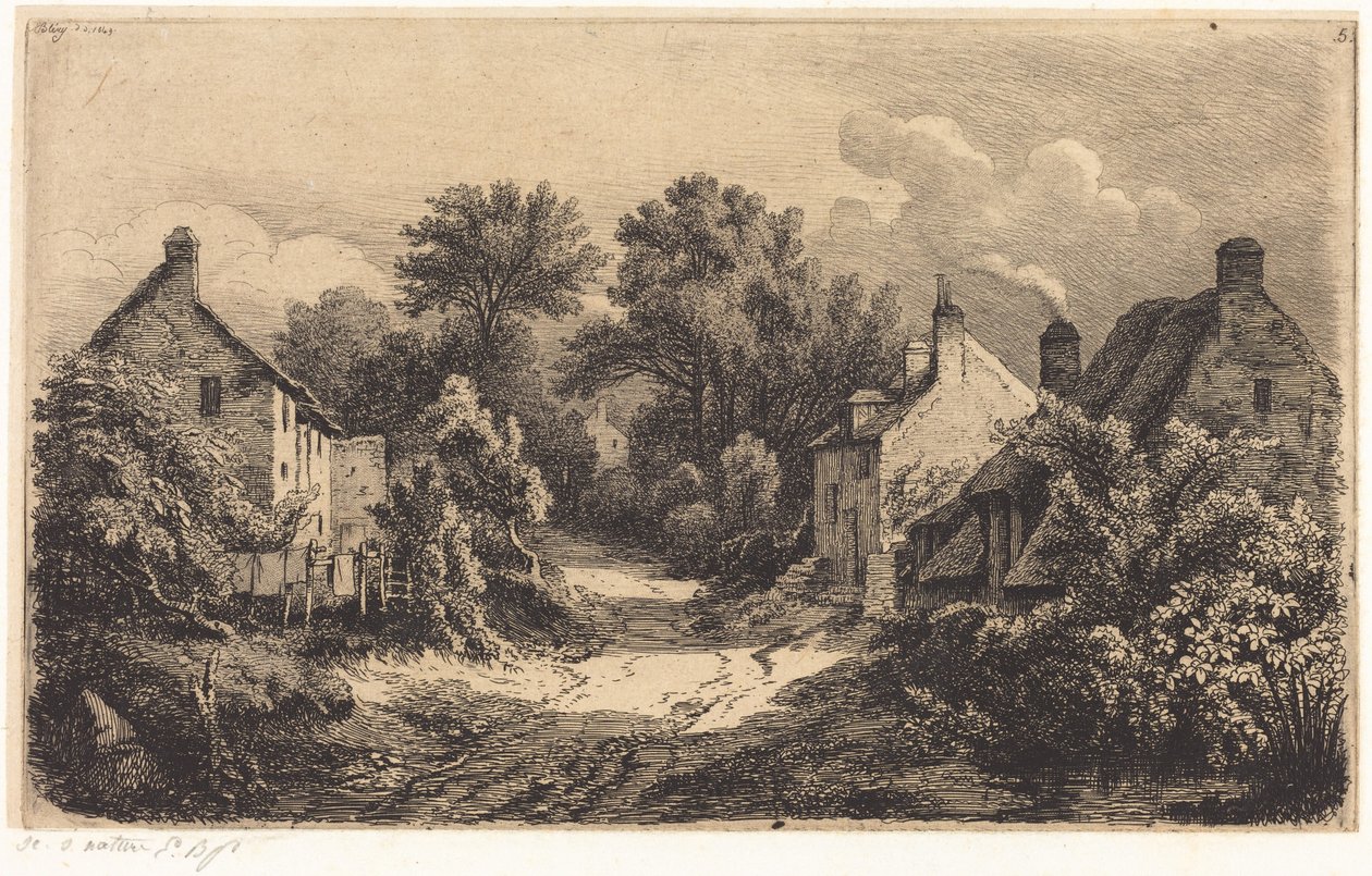 De weg naar Garens door Eugene Bléry