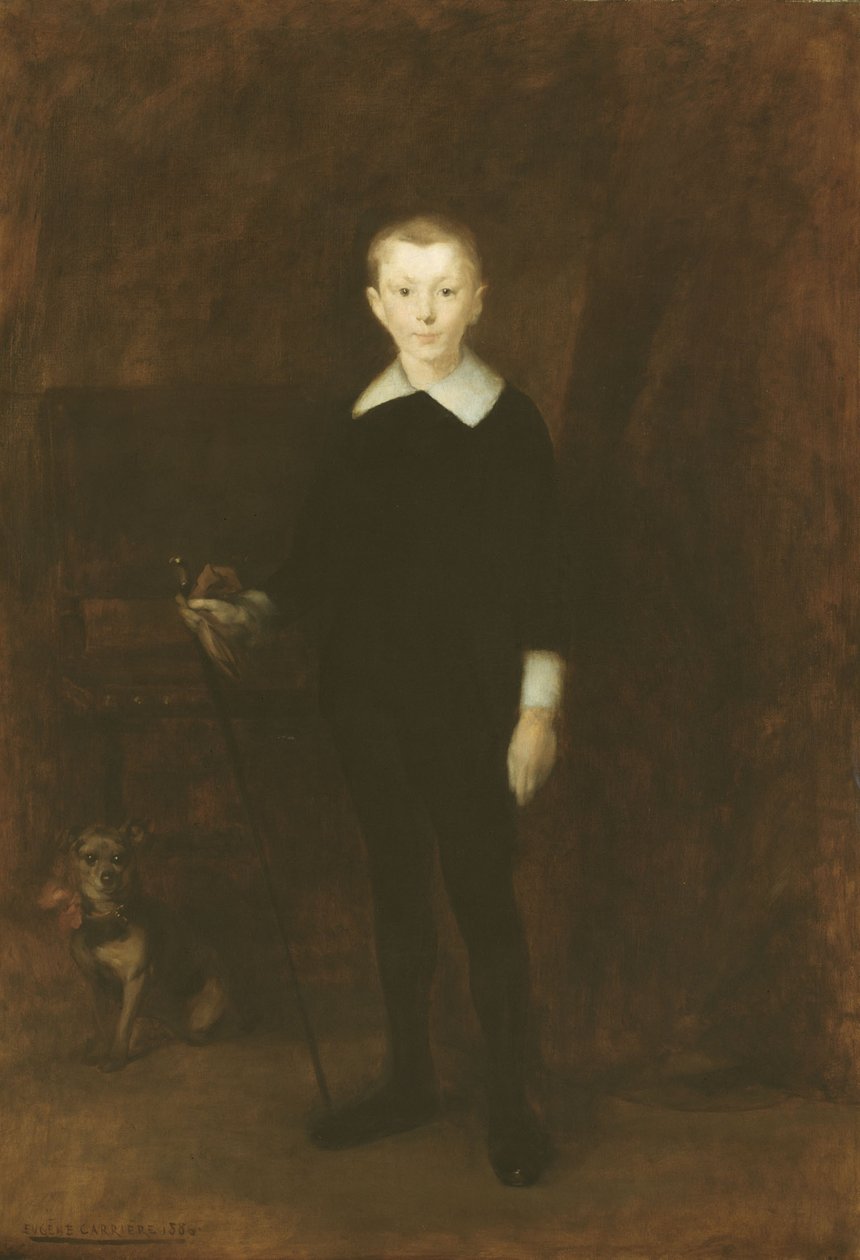 Portret van een Jongen door Eugène Carrière