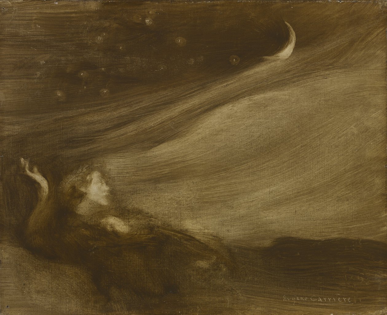 De Contemplator door Eugène Carrière